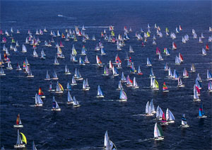 Texel: das Regattafeld